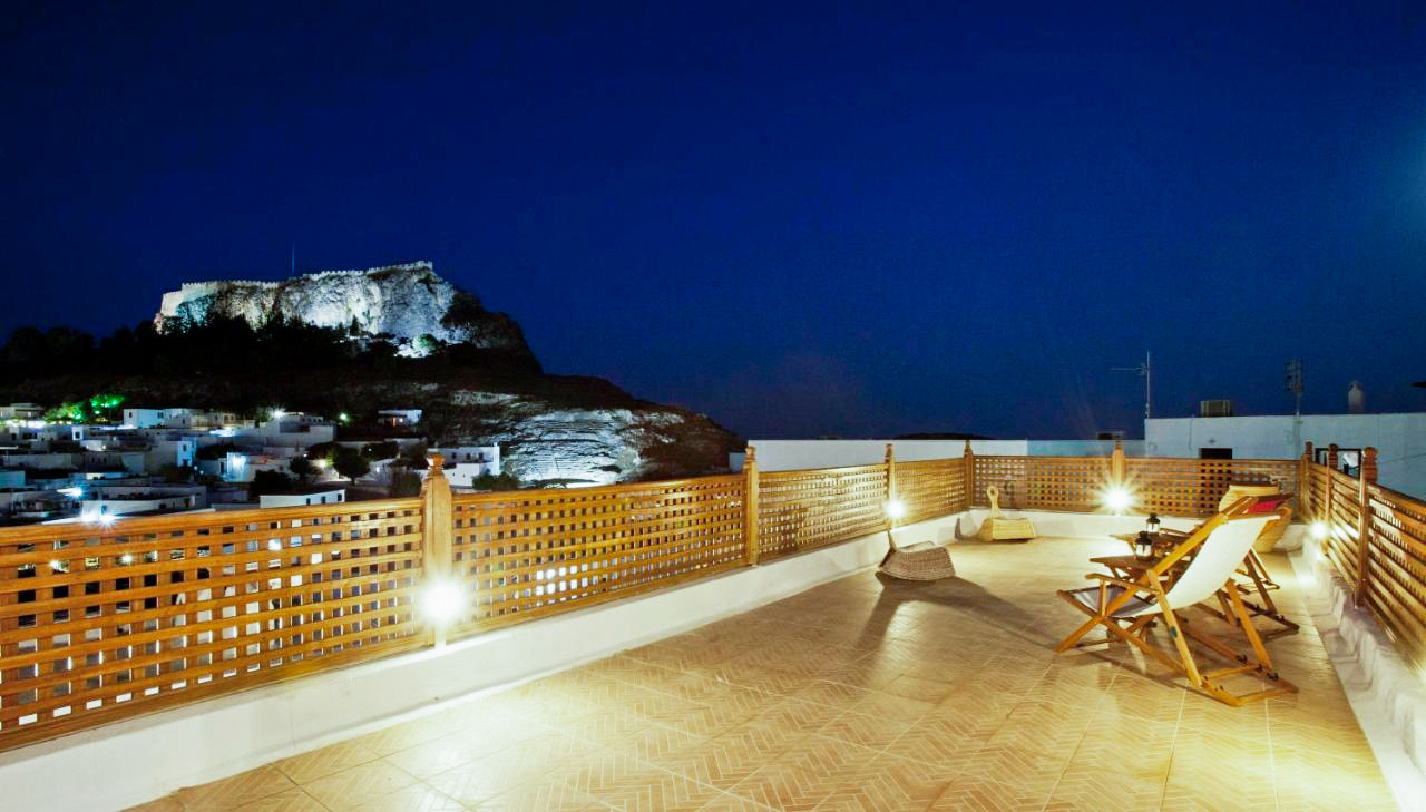 Villa Lindos rooftop terrace